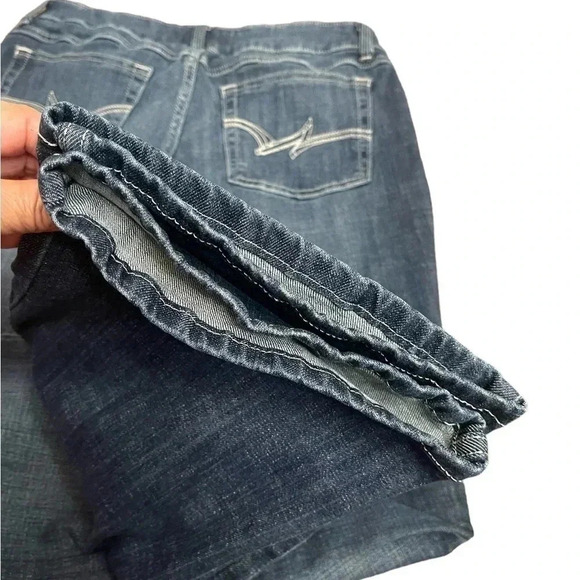 Wrangler Bootcut Stretch Dark Wash Mid Rise Western Denim Jeans 09MWZDO size 13 - Picture 11 of 11